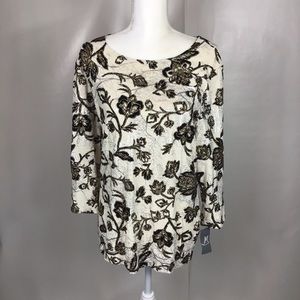 Macy JM Collection NWT Sparkle Blouse XXL